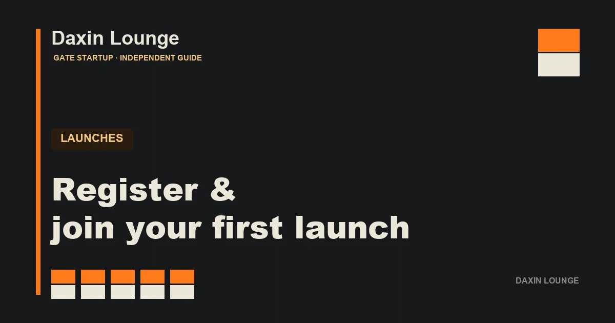 The five steps from registering on Gate to joining your first Startup launch